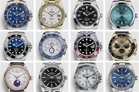 different kinds of rolex watches.